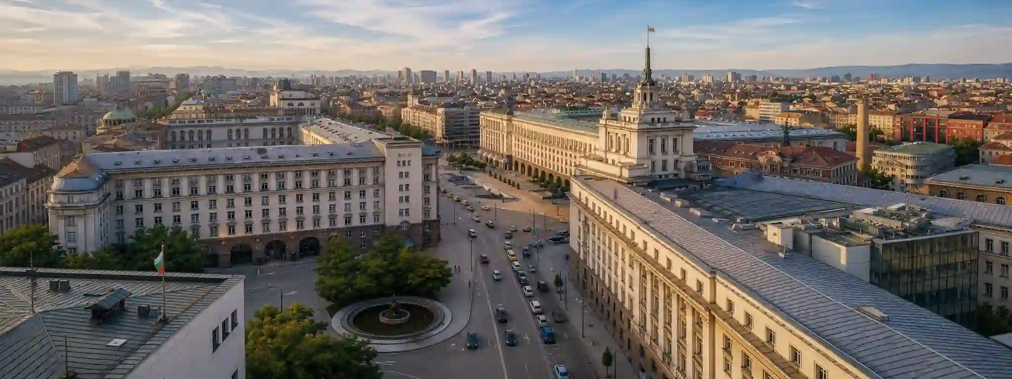 Scorcio della capitale Sofia, Bulgaria